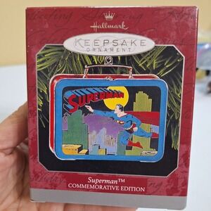 Superman Tin Lunchbox - 1998 Hallmark Ornament (QX6423) NEW W/ Insert!